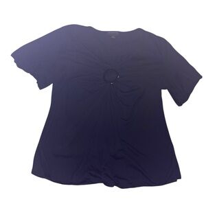 Vintage y2k early 2000s buckle flutter sleeve blouse